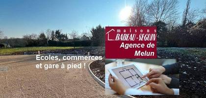 Terrain à Saint-Fargeau-Ponthierry en Seine-et-Marne (77) de 516 m² à vendre au prix de 148000€
