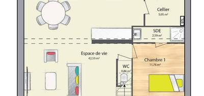 Terrain et maison à Boussy-Saint-Antoine en Essonne (91) de 124 m² à vendre au prix de 355970€ - 4