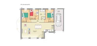 Terrain et maison à Bernay en Eure (27) de 90 m² à vendre au prix de 165500€ - 4