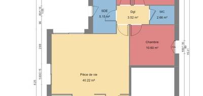 Terrain et maison à Veigné en Indre-et-Loire (37) de 92 m² à vendre au prix de 261600€ - 4