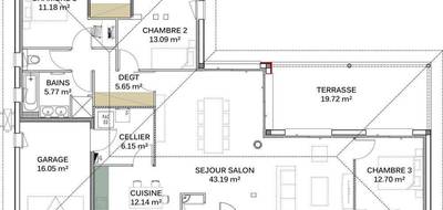 Terrain et maison à Lectoure en Gers (32) de 120 m² à vendre au prix de 239900€ - 1