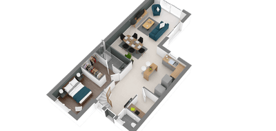 Terrain et maison à Arzal en Morbihan (56) de 810 m² à vendre au prix de 287536€ - 4