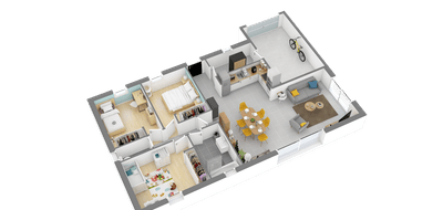 Terrain et maison à Étriché en Maine-et-Loire (49) de 416 m² à vendre au prix de 178507€ - 3