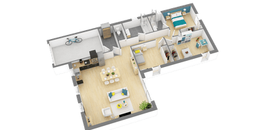 Terrain et maison à Hagetmau en Landes (40) de 625 m² à vendre au prix de 173925€ - 3