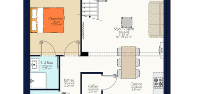 Terrain et maison à Seiches-sur-le-Loir en Maine-et-Loire (49) de 418 m² à vendre au prix de 233751€ - 3