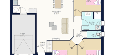 Terrain et maison à Tiercé en Maine-et-Loire (49) de 2340 m² à vendre au prix de 296557€ - 3