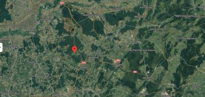 Terrain à Le Deschaux en Jura (39) de 1460 m² à vendre au prix de 34000€