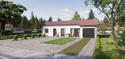Terrain et maison à Les Abrets en Dauphiné en Isère (38) de 77 m² à vendre au prix de 235000€