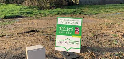 Terrain à Commequiers en Vendée (85) de 351 m² à vendre au prix de 53500€