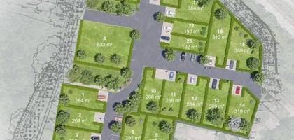 Terrain à Fougères en Ille-et-Vilaine (35) de 293 m² à vendre au prix de 60000€