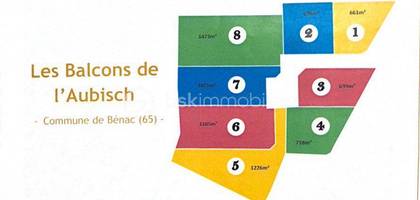 Terrain à Bénac en Hautes-Pyrénées (65) de 1471 m² à vendre au prix de 95940€
