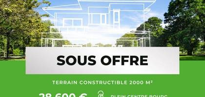 Terrain à Romagny Fontenay en Manche (50) de 2000 m² à vendre au prix de 28600€