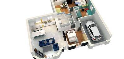 Terrain et maison à Curtafond en Ain (01) de 685 m² à vendre au prix de 196164€ - 2