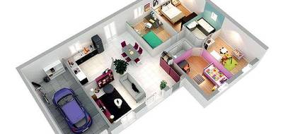 Terrain et maison à Meyzieu en Rhône (69) de 534 m² à vendre au prix de 474500€ - 4