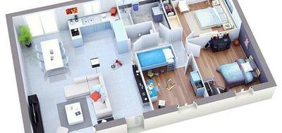 Terrain et maison à Pont-de-Vaux en Ain (01) de 864 m² à vendre au prix de 184500€ - 3