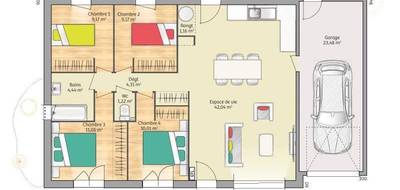 Terrain et maison à Évreux en Eure (27) de 92 m² à vendre au prix de 236000€ - 4