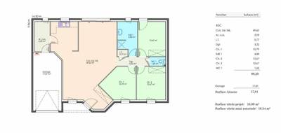 Terrain et maison à Saint-Jean-de-Liversay en Charente-Maritime (17) de 105 m² à vendre au prix de 218796€ - 4