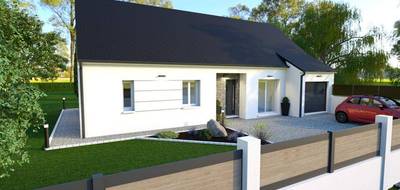 Terrain et maison à Auzouer-en-Touraine en Indre-et-Loire (37) de 90 m² à vendre au prix de 228000€ - 2