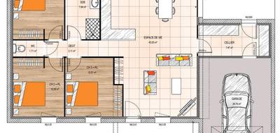 Terrain et maison à Montrevault-sur-Èvre en Maine-et-Loire (49) de 95 m² à vendre au prix de 212500€ - 4