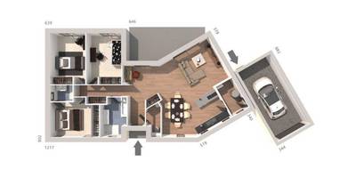 Terrain et maison à Nîmes en Gard (30) de 100 m² à vendre au prix de 347000€ - 4