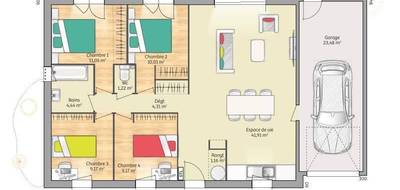 Terrain et maison à Vexin-sur-Epte en Eure (27) de 92 m² à vendre au prix de 236000€ - 4