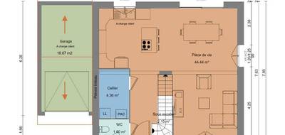 Terrain et maison à Menthonnex-en-Bornes en Haute-Savoie (74) de 100 m² à vendre au prix de 439800€ - 3