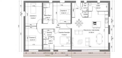 Terrain et maison à Sahune en Drôme (26) de 125 m² à vendre au prix de 340360€ - 4