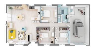 Terrain et maison à Éloie en Territoire de Belfort (90) de 91 m² à vendre au prix de 219950€ - 3