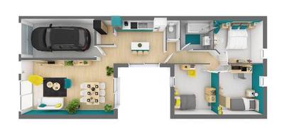 Terrain et maison à Vésigneul-sur-Marne en Marne (51) de 96 m² à vendre au prix de 230624€ - 3