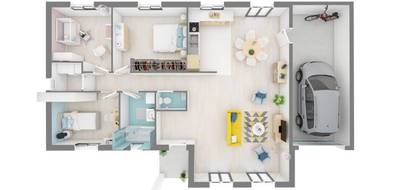 Terrain et maison à Braillans en Doubs (25) de 110 m² à vendre au prix de 256284€ - 4