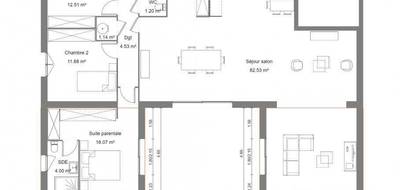 Terrain et maison à Langlade en Gard (30) de 140 m² à vendre au prix de 499900€ - 4
