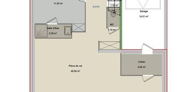 Terrain et maison à Montlhéry en Essonne (91) de 118 m² à vendre au prix de 491576€ - 4