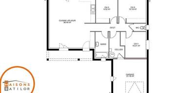 Terrain et maison à Saint-Vit en Doubs (25) de 89 m² à vendre au prix de 226360€ - 4