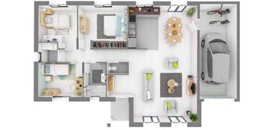 Terrain et maison à Gray en Haute-Saône (70) de 109 m² à vendre au prix de 203930€ - 4