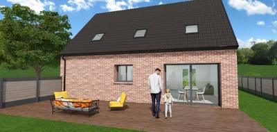 Terrain et maison à Bruille-lez-Marchiennes en Nord (59) de 92 m² à vendre au prix de 227000€ - 2