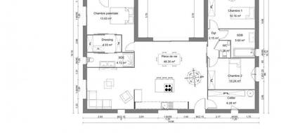 Terrain et maison à Veyras en Ardèche (07) de 104 m² à vendre au prix de 369000€ - 4