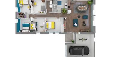 Terrain et maison à La Flèche en Sarthe (72) de 85 m² à vendre au prix de 168126€ - 4