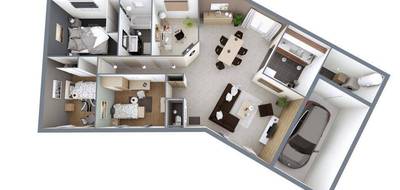 Terrain et maison à Bellebat en Gironde (33) de 87 m² à vendre au prix de 165960€ - 3
