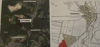 Terrain à Ottange en Moselle (57) de 220 m² à vendre au prix de 79000€ - 3