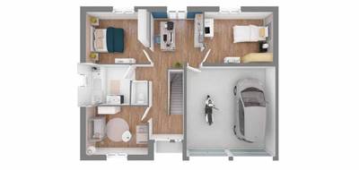 Terrain et maison à Amange en Jura (39) de 113 m² à vendre au prix de 254110€ - 4
