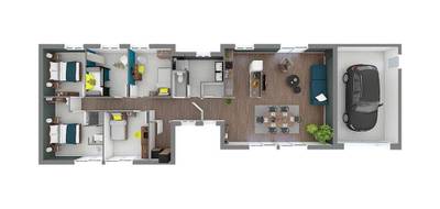 Terrain et maison à Larians-et-Munans en Haute-Saône (70) de 111 m² à vendre au prix de 481100€ - 4