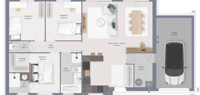Terrain et maison à Épaignes en Eure (27) de 90 m² à vendre au prix de 239899€ - 4