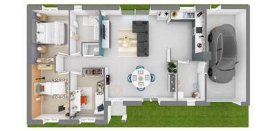 Terrain et maison à Écueillé en Indre (36) de 100 m² à vendre au prix de 193190€ - 2