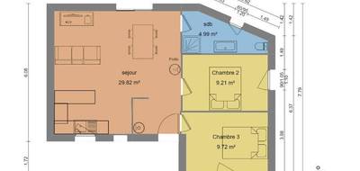 Terrain et maison à Villers-Bocage en Calvados (14) de 52 m² à vendre au prix de 160000€ - 4