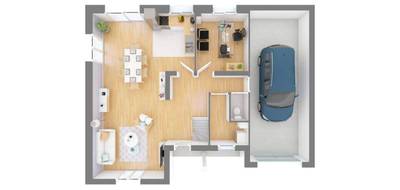 Terrain et maison à Allonnes en Sarthe (72) de 99 m² à vendre au prix de 292609€ - 4