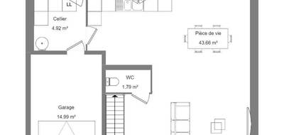 Terrain et maison à Auzouer-en-Touraine en Indre-et-Loire (37) de 111 m² à vendre au prix de 208500€ - 4