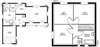 Terrain et maison à Colombier-Fontaine en Doubs (25) de 116 m² à vendre au prix de 266470€ - 4