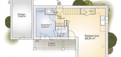 Terrain et maison à Canaules-et-Argentières en Gard (30) de 90 m² à vendre au prix de 319700€ - 4