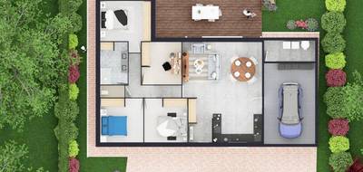 Terrain et maison à Saint-Germain-du-Puy en Cher (18) de 104 m² à vendre au prix de 223900€ - 4
