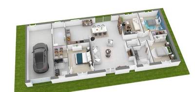 Terrain et maison à Levroux en Indre (36) de 118 m² à vendre au prix de 208000€ - 3